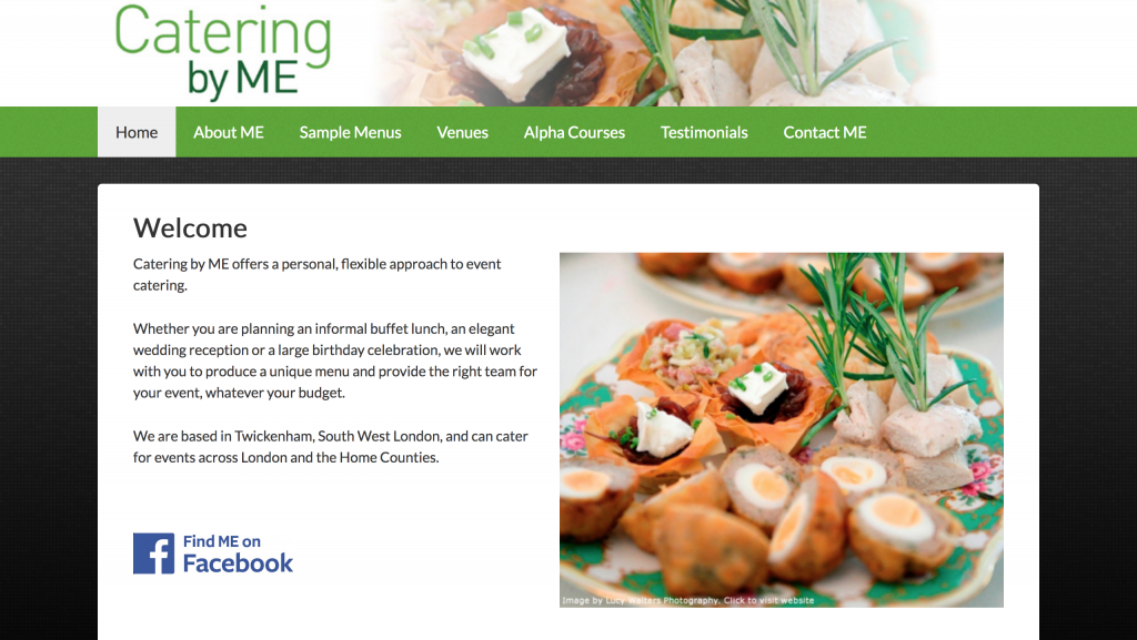 Template Business Website - Catering by ME
