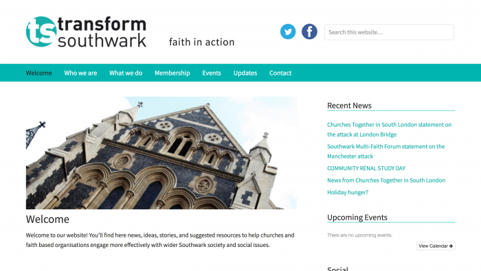 Template Website - Transform Southwark