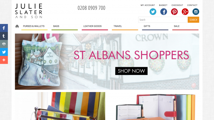 eCommerce Business Website - Julie Slater And Son eCommerce Business Website - Julie Slater And Son